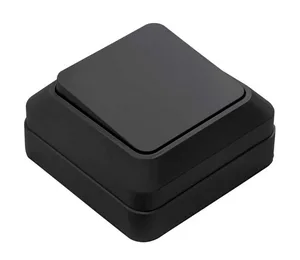Выключатель BOLLETO 1 кл. накладной  черный 7021B IN HOME