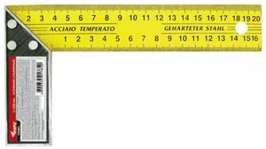 Угольник FIT Курск, столярный, желт, 200мм