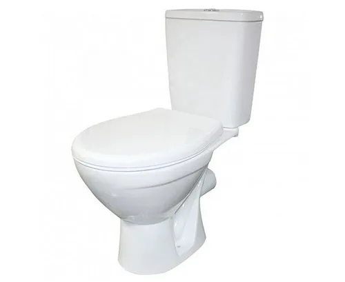 Унитаз-компакт ROSA СОЛО Люкс, нижн. подвод, гориз. выпуск, с сиденьем микролифт 625*350*775мм