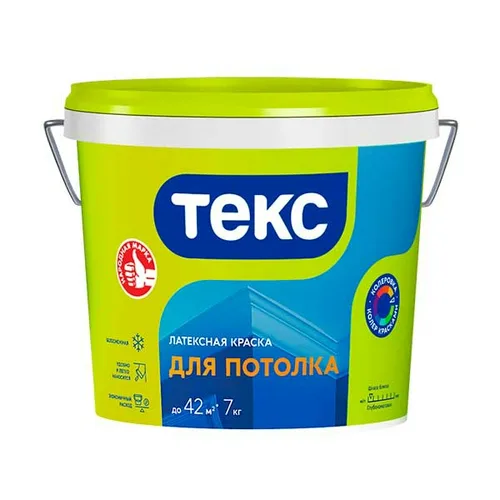 Краска ВД ТЕКС Универсал, для потолков, 7,0кг