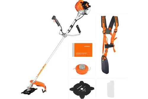 Триммер бензиновый PATRIOT PT 4555ES Country, 1840 Вт, нож, леска, состоит из 2 частей