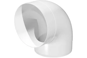 Колено круглое пластик 90 град D150 ЭРА