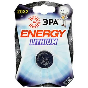 Батарейка ЭРА CR2032-1BL 40/320/31680 1 шт