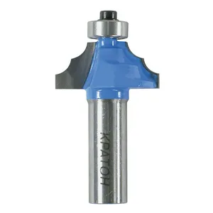 Фреза кромочная калевочная с подшипником Кратон Ø32,0х14,3 мм R4,8 мм, хв.12 мм