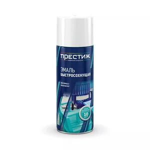 Эмаль аэрозольная Престиж акриловая белая быстросохнущая 425мл