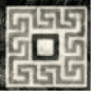 Плитка керам 4*4 TOZ.LEVIGATI GRECA WHITE/BLACK