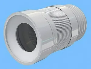 Слив для унитаза Ани гофриованный, выпуск 110мм, L 200-360 мм