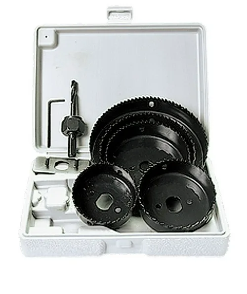 Набор пил кольцевых  по дереву MATRIX, 64-127мм х 28мм, 5шт (дерево, фанера, ДСП, гипсокартон)