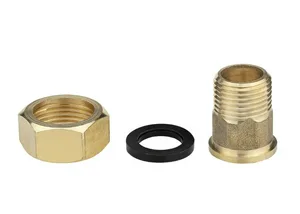 Штуцер для счётчика воды с накидной гайкой 1/2" (2 шт.), MasterProf