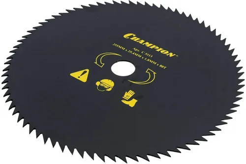 Нож режущий к бензотриммеру CHAMPION  (255 x 25,4 мм) 80 лопастей