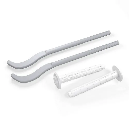 Комплект плоских кронштейнов Royal Thermo с дюбелями 7,2х170мм, серебристые (2 шт)