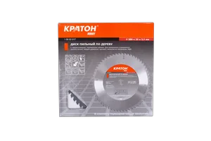 Диск пильный по дереву Кратон HOBBY Ø300 х 32 х 3,1 мм 60T (в ком переходное кольцо 32х25,4 мм)