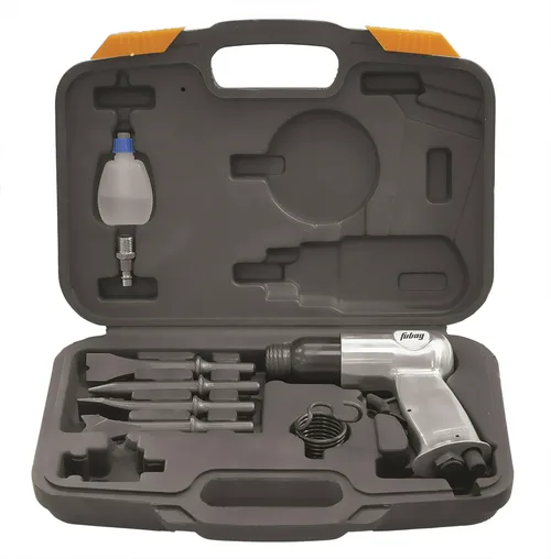 Долото пневматическое FUBAG HRS4500, 481л/мин, 6.3бар, 4500уд/мин + 5 насадок, кейс