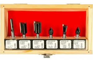 Набор фрез Fit, 6мм, 6шт