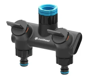 Распределитель Cellfast  ERGO 2-х канальный с внутренней резьбой 1/2"-1"