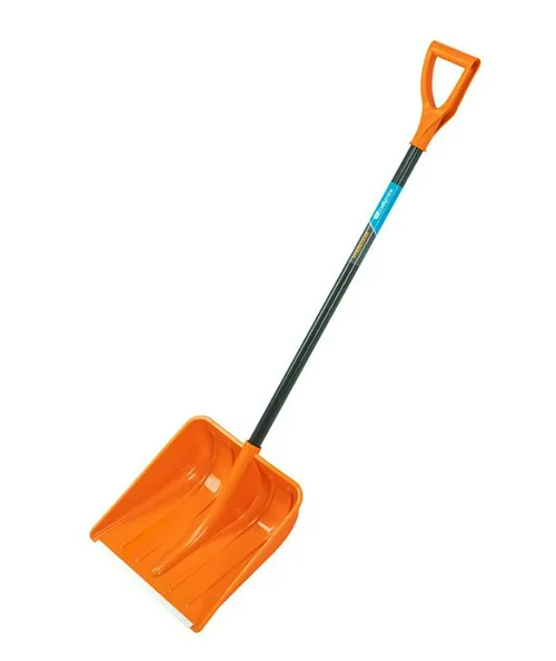 Лопата снеговая СИБРТЕХ пласт., стал.черенок, 400x405x1380 мм