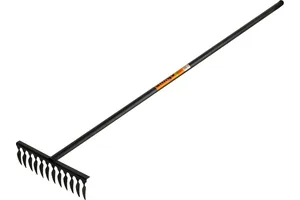 Грабли витые AMIGO с черенком, 12 зубьев