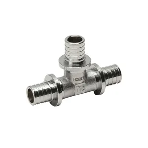 Тройник аксиальный I-TECH 16x16x16, латунь хром