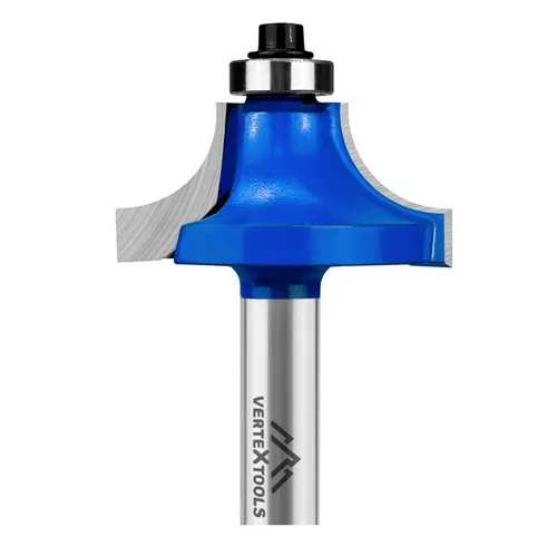 Фреза VERTEX кромочная калевочная с подшипником 9.5 мм хв-к 8 мм, d-33 мм, h-16 мм, b-11,75 мм, r-10 мм, l-58.5 мм