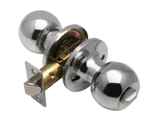 Ручка-защелка Vrata 3Ш-03, шар, фикс, хром