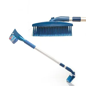 Щетка для снега CARFORT Crystal-9 телескоп. со скребком 110см поворотная щетка, мягкая ручка