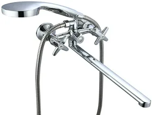 Смеситель VODA Star для ванны, излив 350мм, с аксессуарами