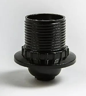 Патрон Е27 карболитовый с прижимным кольцом Н12РП-01 IN HOME