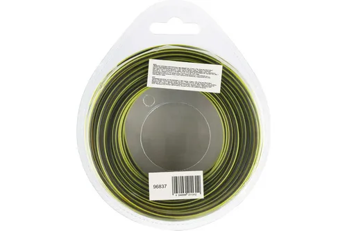 Леска триммерная DENZEL  двухкомпонентная 2,0х15м, квадрат