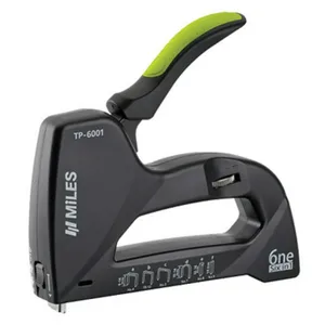 Степлер Miles, АБС-пластик, регулир, 6в1, тип 53/140, 6-14мм, гвозди 14мм, штифты 14мм, №7, №13