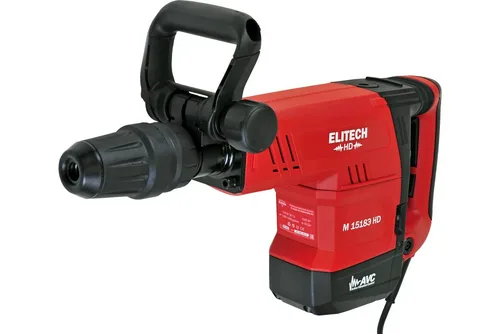 Молоток отб ELITECH М1518ЭHD SDS-max,AVC,1500Вт,6-18Дж,1000-1900у\м,10.5кг,чем,пл пуск,пика+зубило