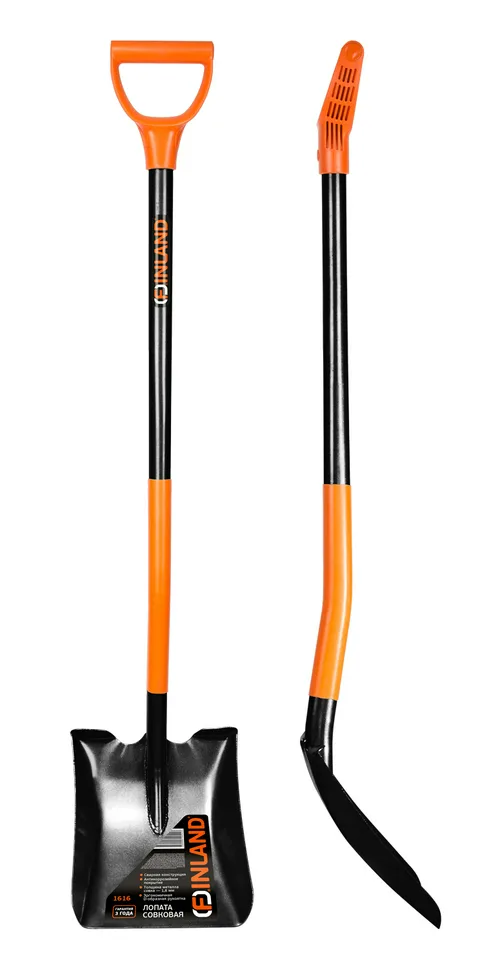 Лопата совковая ЦИ FINLAND 1616 метал. черенок