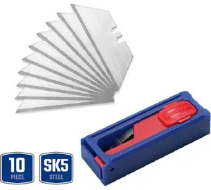 Лезвия для ножа WORKPRO трапециевидные, универсальные  SK-5, 10шт
