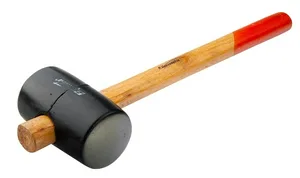 Киянка SPARTA, черная резина, дер ручка, 1130г