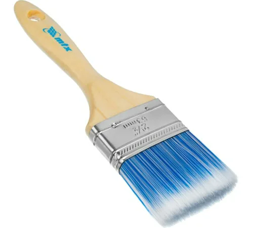 Кисть MATRIX  плоская "Евро", искусственная  щетина, деревянная ручка 2,5 (63мм)