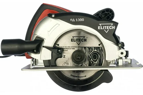 Пила дисковая ELITECH ПД 1300 1300Вт,4500об\м,диск-ф160х20мм,рез-53мм,4кг,кор,упор