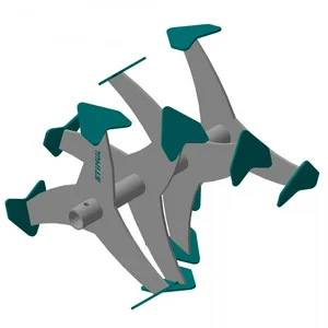 Фреза STIMUL "гусиные лапки", 385/400/30 мм (комп. 2 шт.)