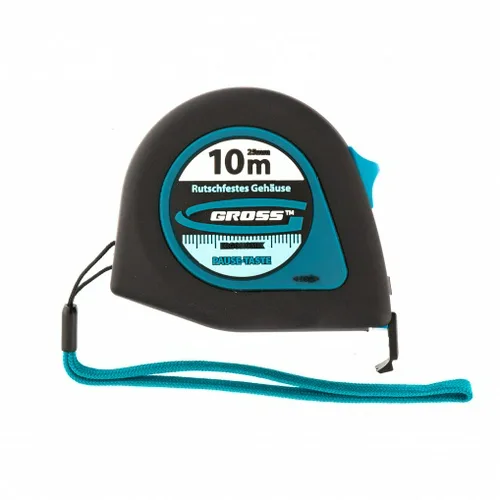 Рулетка GROSS, Ergonomisch, магнитный обрезиненный зацеп,10м x 25мм