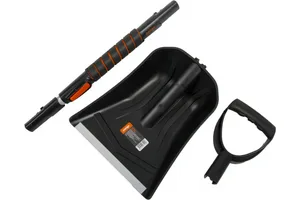 Лопата снеговая AMIGO 71116, пласт., автомобильная, алюм. черенок, телескоп., 250х300мм.