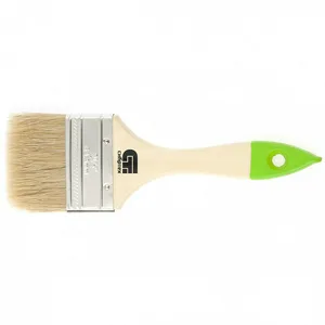 Кисть Сибртех плоская, натуральная щетина, деревянная ручка 63мм