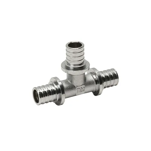 Тройник аксиальный I-TECH 20x20x20, латунь хром