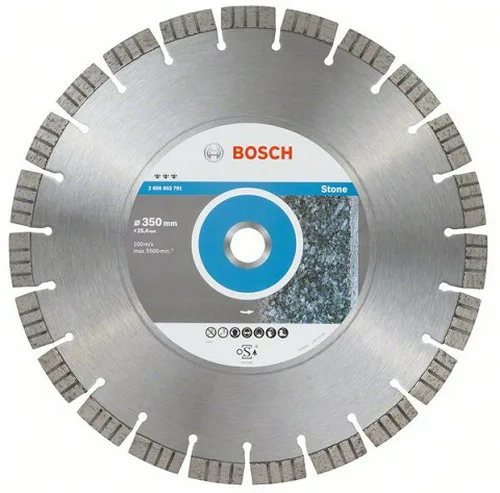 Диск алмазный BOSCH, 350x25,4мм, BF Stone, камень
