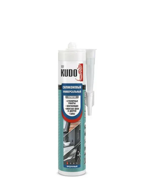 Герметик сил KUDO, универсальный, бесцв. 280 мл.