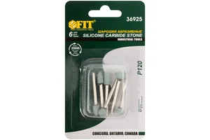 Шарошки силиконово-карбидные (6 шт; P120) FIT IT для граверов