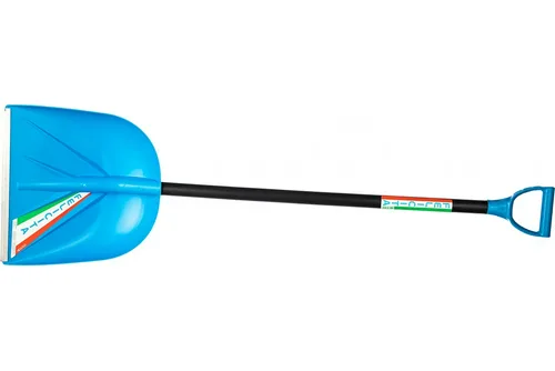 Лопата снеговая ЦИ Феличита пласт., дер. черенок, 410х390мм.