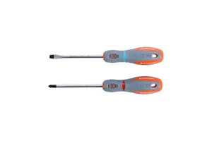 Набор отверток с двухкомпонентными рукоятками Кратон  Premium SSP-05, 2 пр., блистер, шт