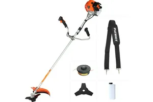 Триммер бензиновый PATRIOT PT 443, 1800 Вт  нож, леска, состоит из 2 частей