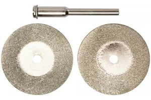 Круги с алмазным напылением (30 мм; 3 мм; 2 шт.) FIT для гравера
