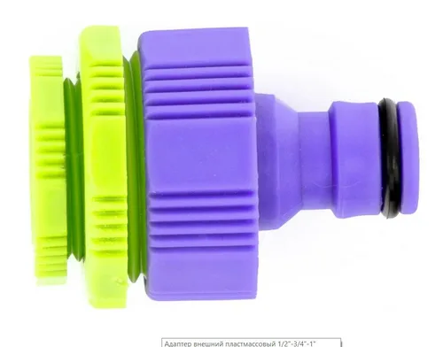 Адаптер PALISAD, внешний, пластик, 1/2"-3/4"-1"