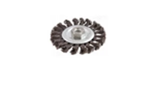 Щетка дисковая для УШМ (круч. проволока 0,5 мм) Кратон O100 мм М14