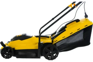 Газонокосилка электрическая CHAMPION EM3313 (1,3 кВт пласт.+ткань травосб. 35л ширина 330мм 25-65мм, 8,8кг)
